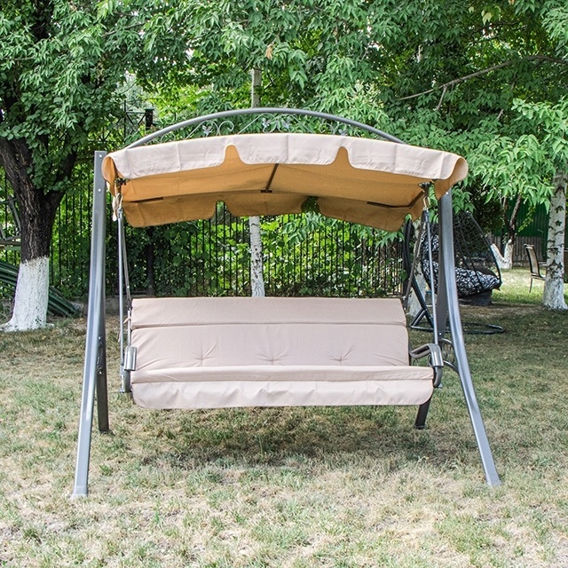 Садовые качели Garden до 250 кг, кол-во мест: 3, бежевый, серый