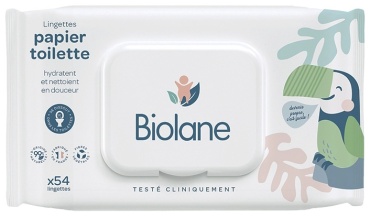 BIOLANE Салфетки (влажная туалетная бумага), 54 шт