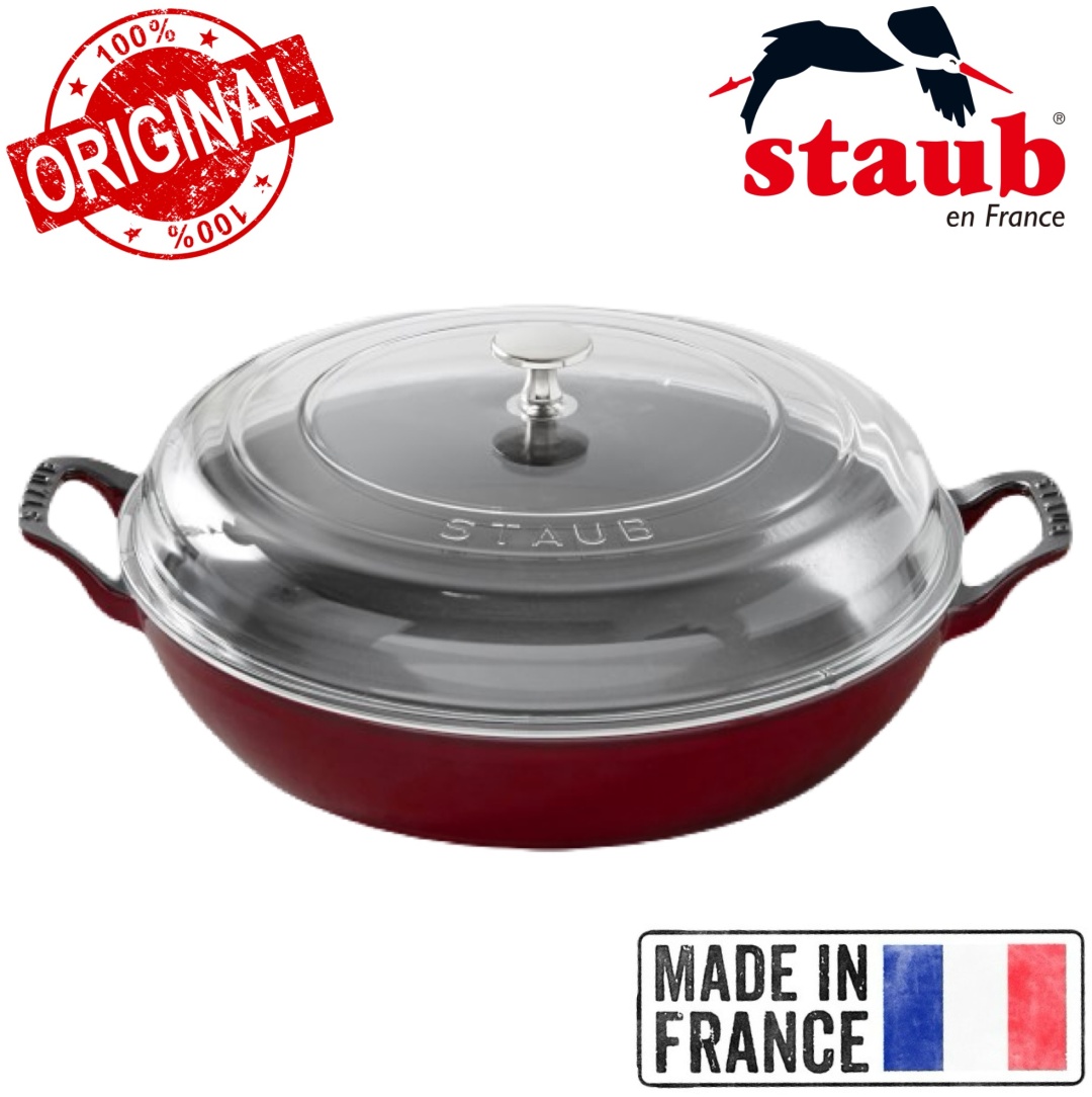 Сотейник 3.4 л, Staub France Cranberry чугун