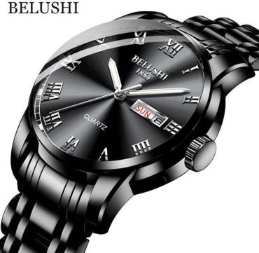 Кварцевые BELUSHI Classic Black нержавеющая сталь