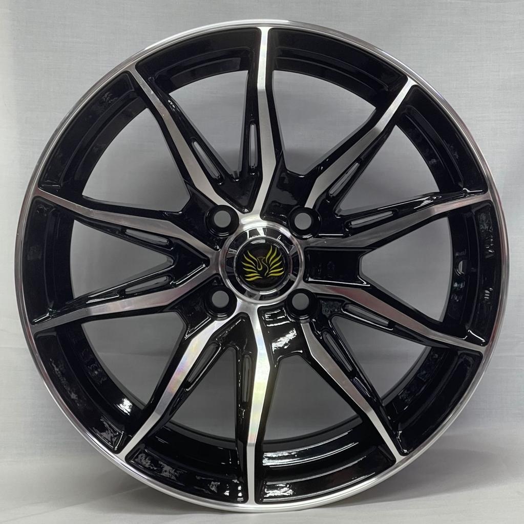 Wheels 3818 6.5x15/4x100 D67.1 ET35 черный, серебристый