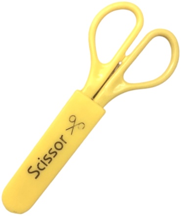 Ножницы канцелярские Scissors, 12 см, желтый