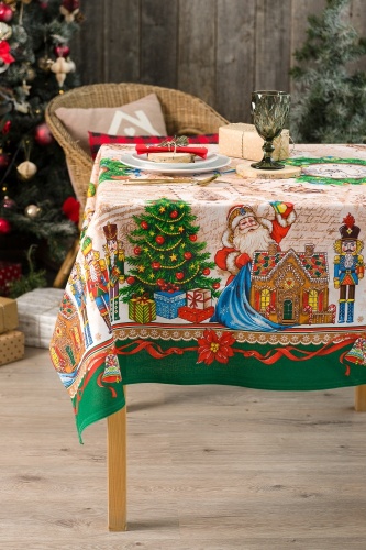 Скатерть Натали 220x150 см, хлопок, рогожка, 1 шт