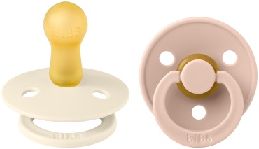 Набор пустышек латексных BIBS Colour Ivory/Blush 6+ месяцев мультиколор