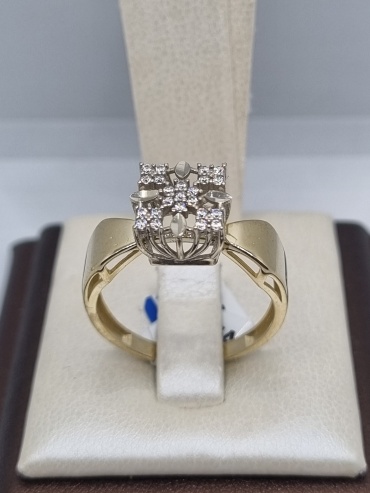 Zhanar Gold ZHA84_14 размер 18.5 вес 2.96 г золото, фианит