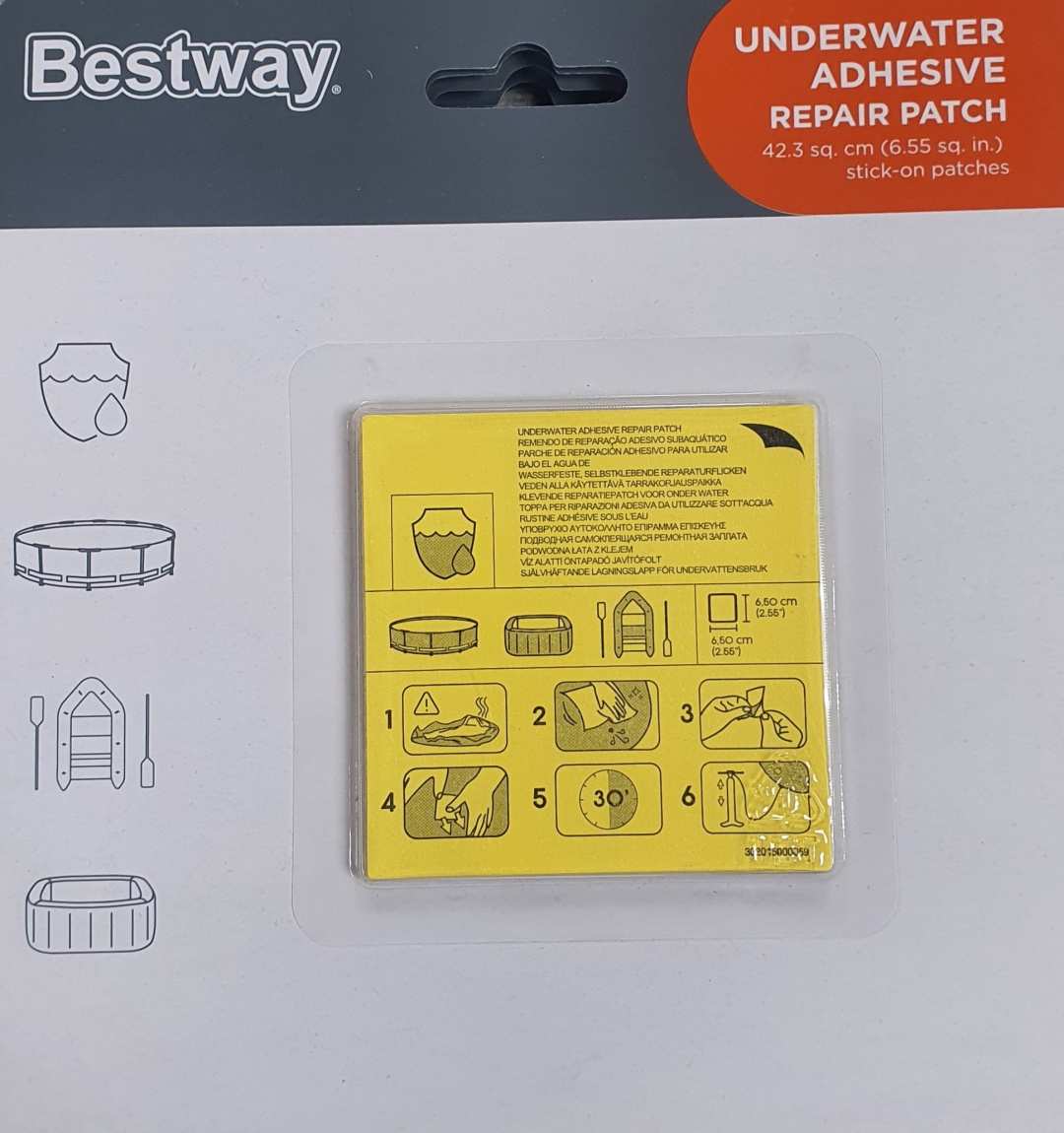 Моментальная латка ZORY Ремонтная латка Bestway (уп 10 шт.)РЗ 00233