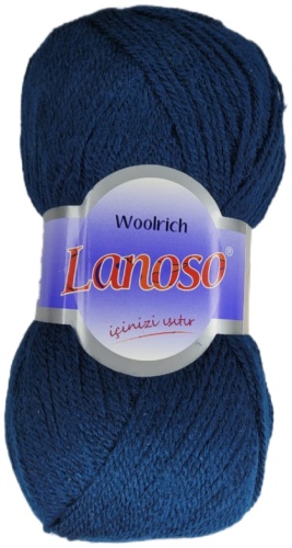 Моток Lanoso Woolrich 2012 темно-синий 390 м 100 г
