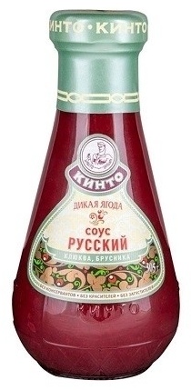 Кинто соус русский клюква-брусника 305 г
