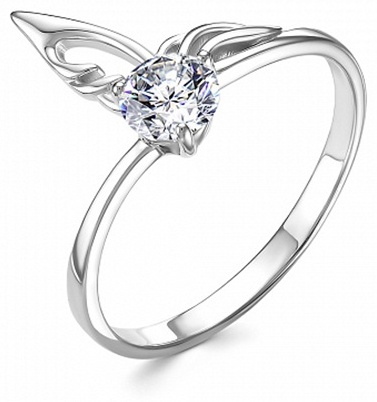 Lucente Silver RIN-LU-925-242215-16 размер 16 вес 1.49 г серебро, фианит