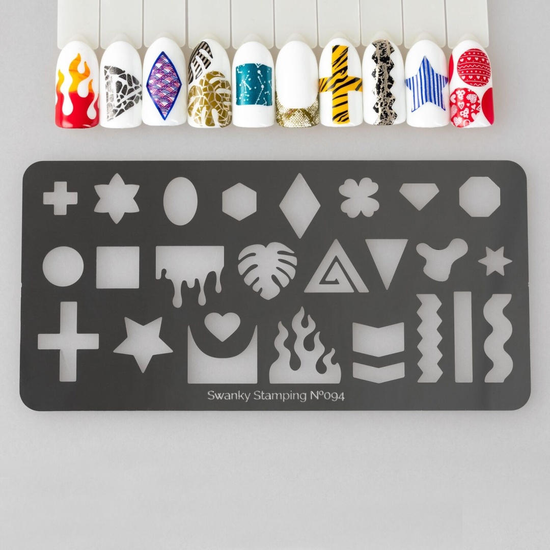 Swanky Stamping Пластина для стемпинга Трафарет 094