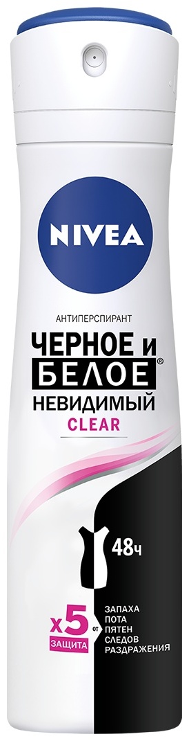 Купить NIVEA Черное и Белое Невидимый Clear антиперспирант для женщин ...