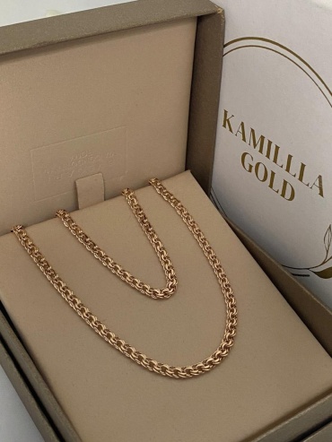 KAMILLLA GOLD KG-XW2J0Q24MET1000 длина 60 см, вес 6.51 г золото, плетение бисмарк