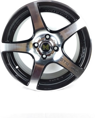Powcan 135 6.5x15/4x100 D67.1 ET35 4 диска черный, серебристый