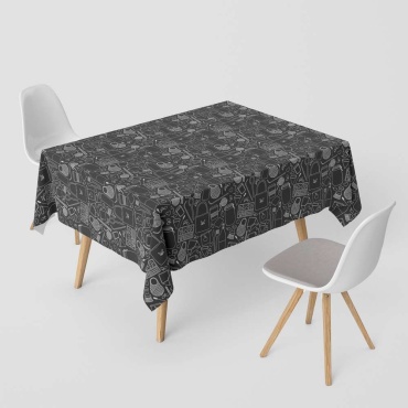 Скатерть Shabu 200x140 см, полиэстер, милано, 1 шт