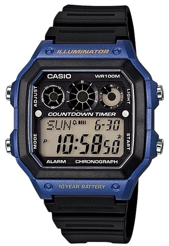 Кварцевые CASIO AE-1300WH-2A-Blue пластик