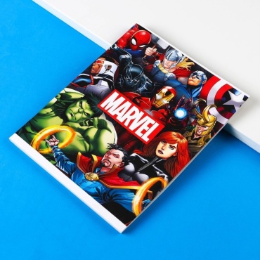 Общая тетрадь Marvel 9515027, Marvel, Мстители, 48 л, А5, клетка, мягкая обложка