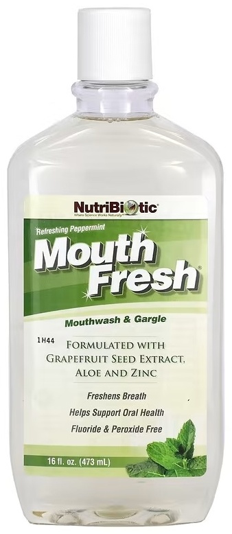 NutriBiotic Refreshing Peppermint ополаскиватель мятный 473 мл