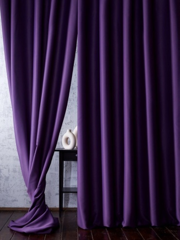 Портьеры LUXOR Textile 200x290 см 2 шт, блэкаут, фиолетовый