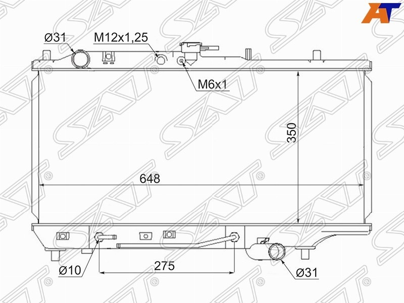 SAT радиатор основной MZ000189