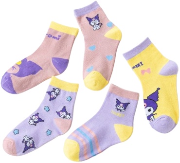 Носки Hello Kitty Kuromi 7631 5 пар мультиколор 33-37