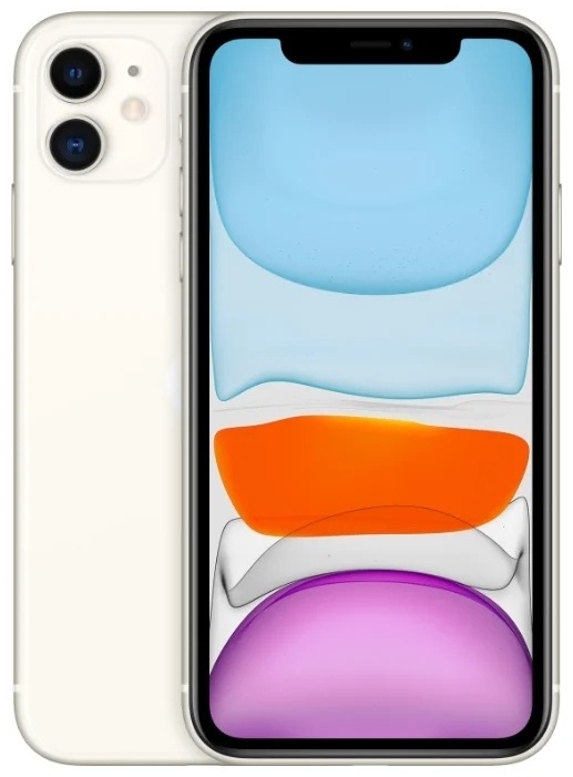 Смартфон Apple iPhone 11 128Gb NanoSIM+eSIM Slim Box белый