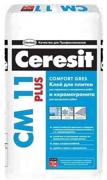 Ceresit СМ11 PLUS клей для плитки, 25 кг