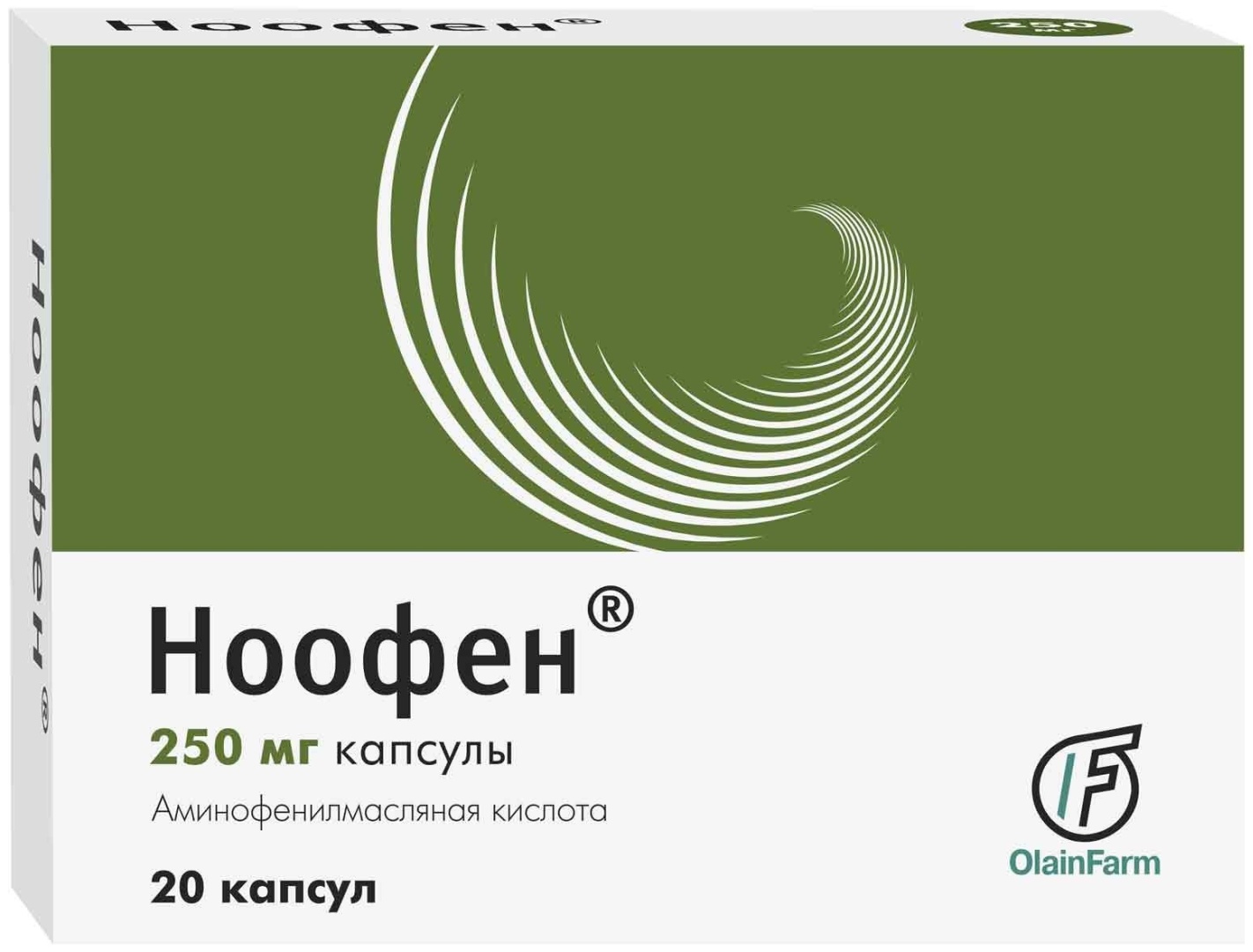 Купить Ноофен капсулы 250 мг 20 шт в Алматы – Магазин на Kaspi.kz