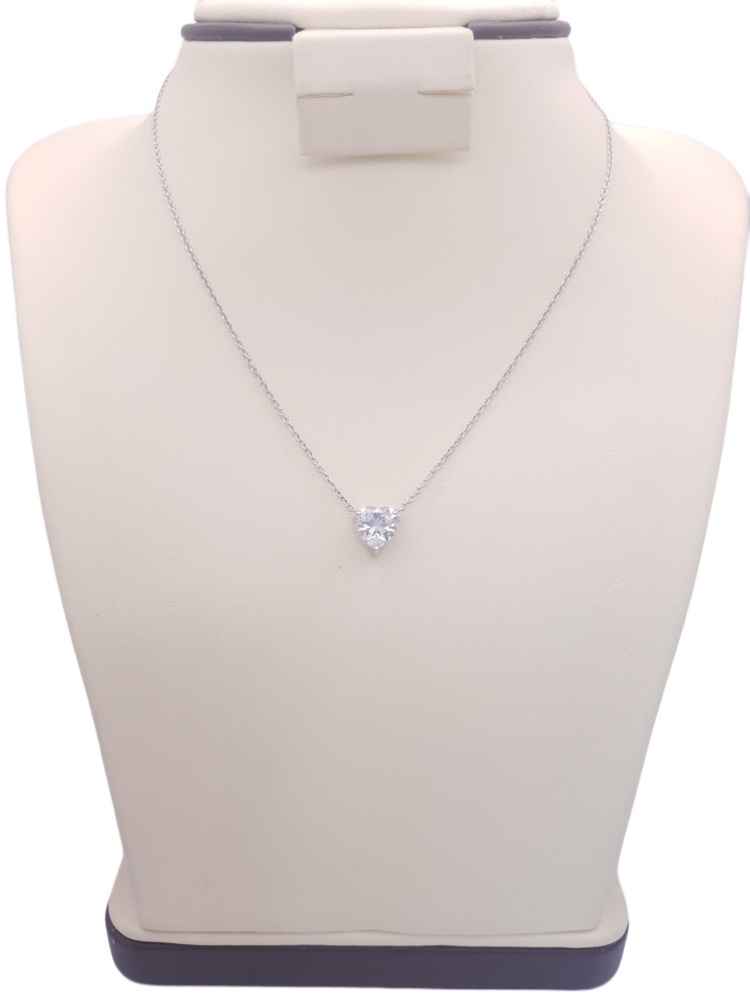 Колье PRESTIGE JEWELRY 04-307-0014 длина 38 см вес 2.8 г серебро, фианит