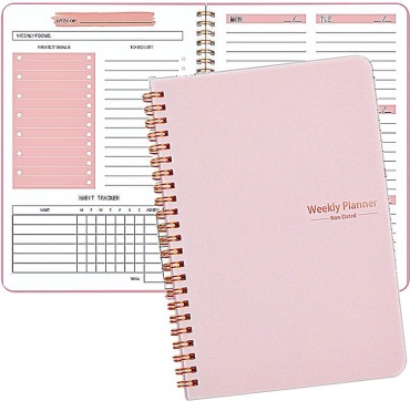 Планер "Weekly Planner" Light Pink, A5, 52 л, розовый