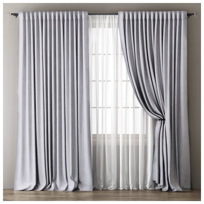 Купить Ailin Shop портьеры 1029384756 500x280 см 2 шт, блэкаут в Алматы ...
