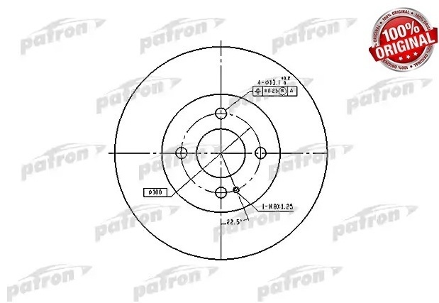 Диски PATRON передние PBD3089
