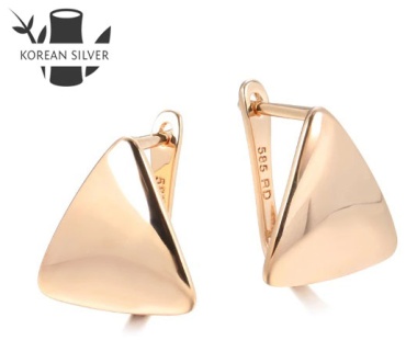 Серьги KOREAN SILVER бижутерный сплав, без вставок