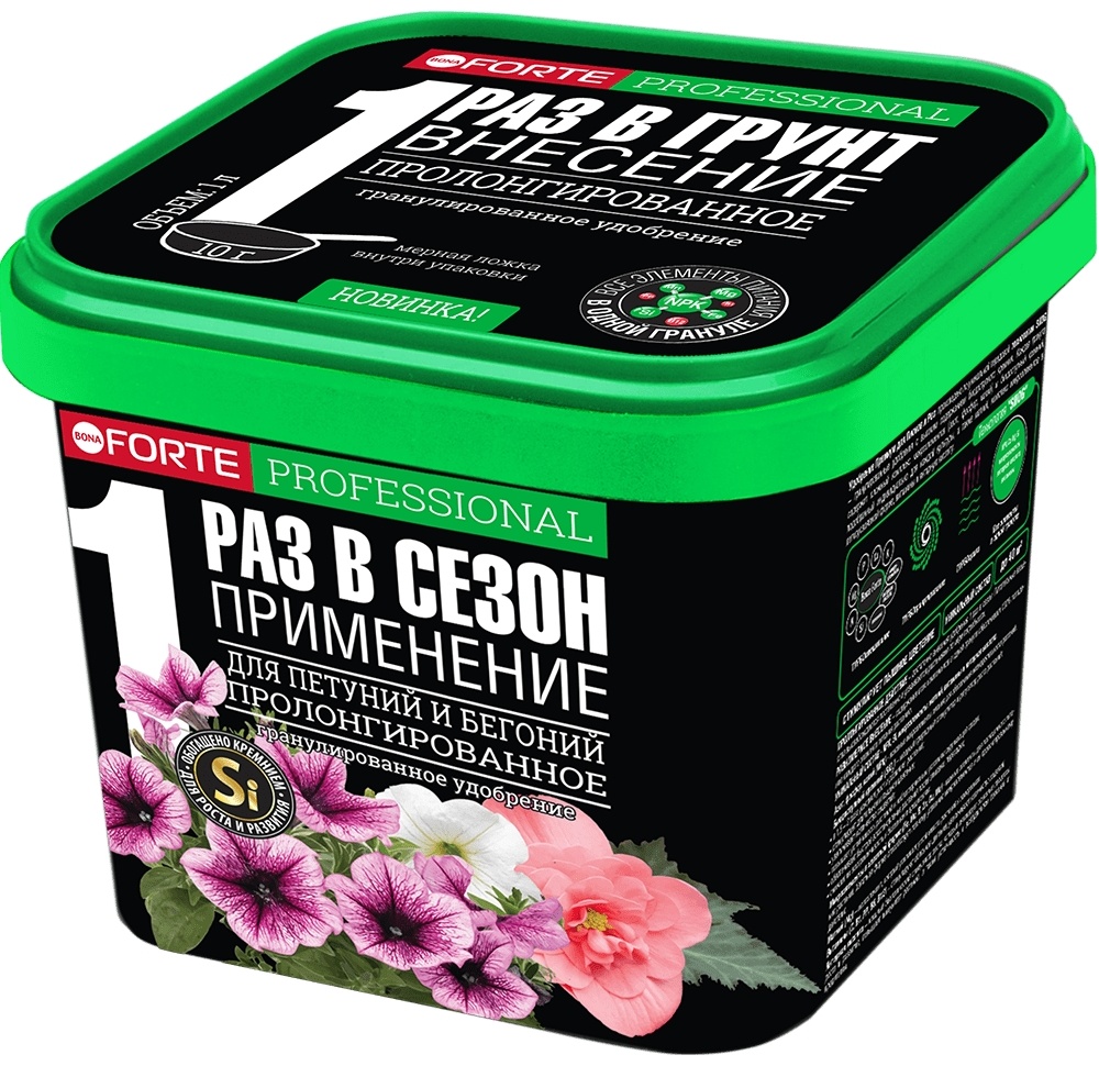 Купить Удобрение Bona Forte гранулы для петуний и бегоний с ...