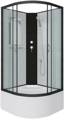 Душевая кабина Niagara NG-6707-14BK, 200х80 см, высокий поддон