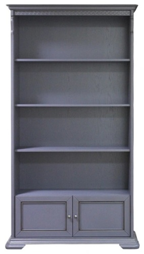 Стеллаж напольный Молодечномебель, 110x40x200 см, синий, серый