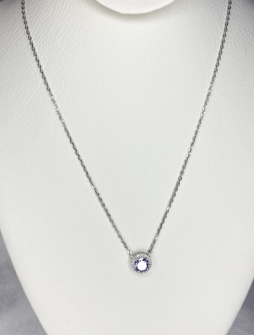 Колье DaYa Diamonds JK1 длина 50 см вес 4 г серебро, фианит