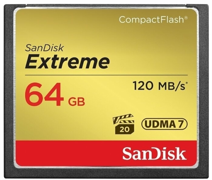 Карта памяти SanDisk Extreme CompactFlash 64GB