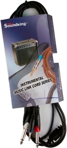 Кабель Soundking 3.5 mm jack - 6.3 mm jack 3 м