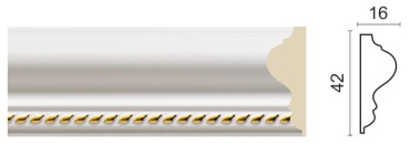 DÉCOR-DIZAYN 301-115G Белый с золотом