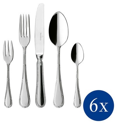 Набор столовых приборов Villeroy&Boch 30 шт, серебристый 1262439050