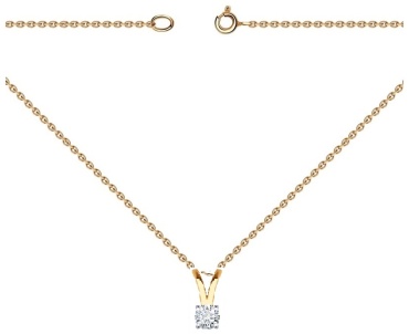 Колье SOKOLOV Diamonds 51-130-02119-1_40 длина 40 см вес 1.17 г золото, фианит