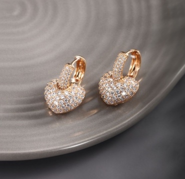 Серьги KOREAN SILVER бижутерный сплав, цирконий