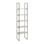 Стеллаж КВАНТ Нео ЛДСП, металл, 50x40x200 см, бежевый