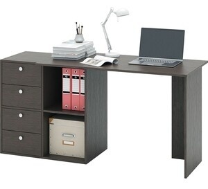 Стол компьютерный Elite Comfort Влас, 150х60x75 см, коричневый