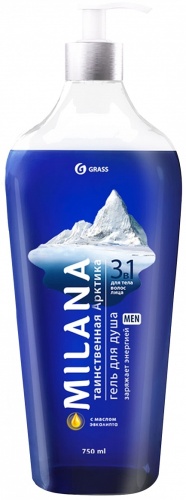 Grass Milana Men Таинственная Арктика гель 750 мл
