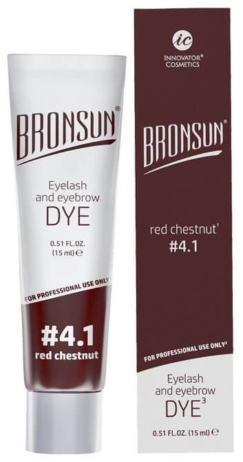 Bronsun Eyelash and Eyebrow Dye гель-краска 4.1 Red Chectnut 15