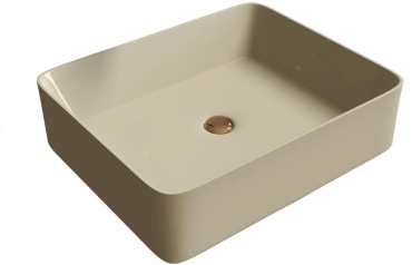 Раковина Grossman Раковина Grossman GR-3016BEM (480*370*135) БЕЖЕВАЯ МАТОВАЯ накладная прямоугольная 48х13.50 см, фаянс