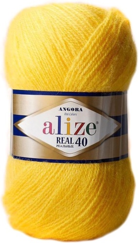 Моток Alize Angora Real 40 216 желтый 430 м 100 г