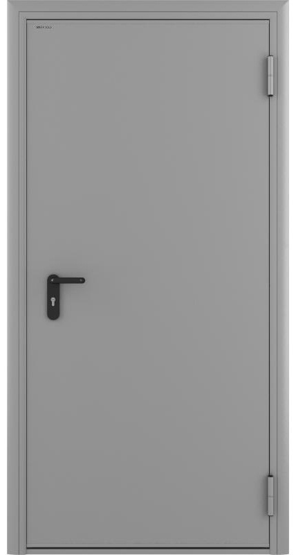 Дверь противопожарная Doorhan EI60/RAL7035 2050x780 мм, сталь, правая