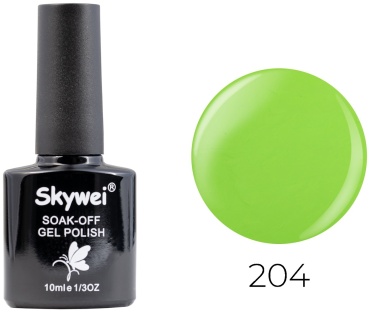 Skywei гель-лак Soak Off 204 глянцевое 10 мл